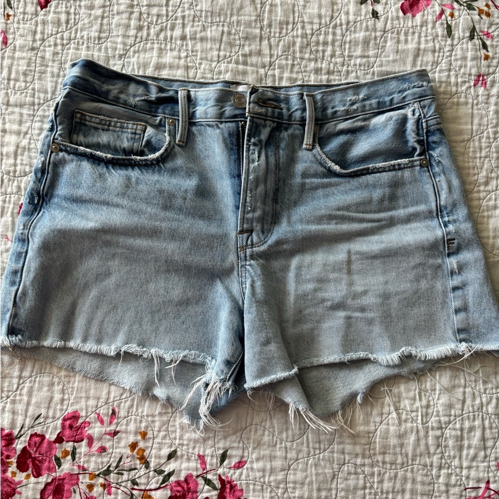 Frame Denim Light Blue Jean Shorts